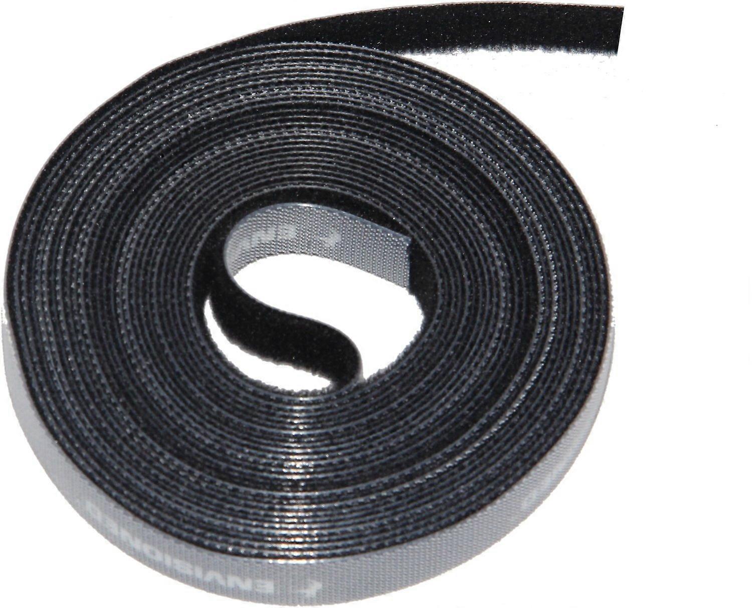 16ft Hook and Loop Cable Ties Roll, Reusable CuttoLength Nylon Straps for Cable Management, Black