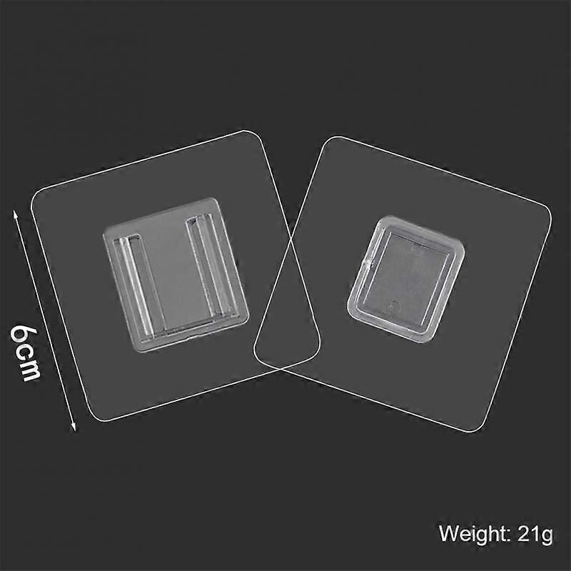 Double Sided Adhesive Wall Hooks Wall Hanger Transparent Hook Double-Sided Multi-Purpose Shelf Mother Buckle Hook Storag
