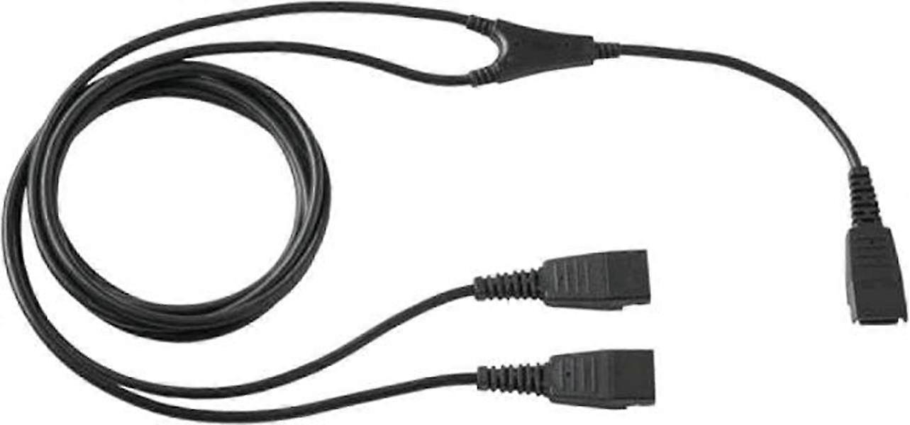 Headset Y Splitter Cable for GN Supervisor QD to Dual QD Adapter for Two Headset Training