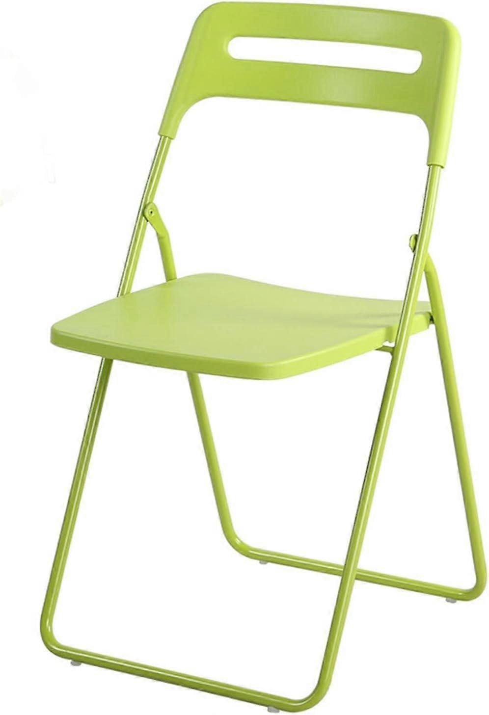 Folding Chairs with Sturdy Steel Frame for Outdoor Dining, Events and Guest Seating, Green