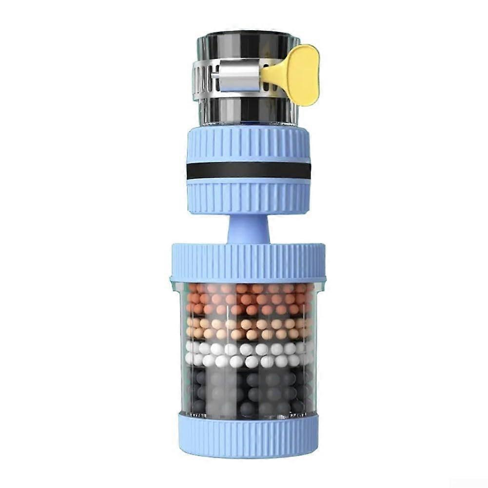 Faucet Water Filter with Splash Resistant Design for Efficient Kitchen Tap Water Purification Blue