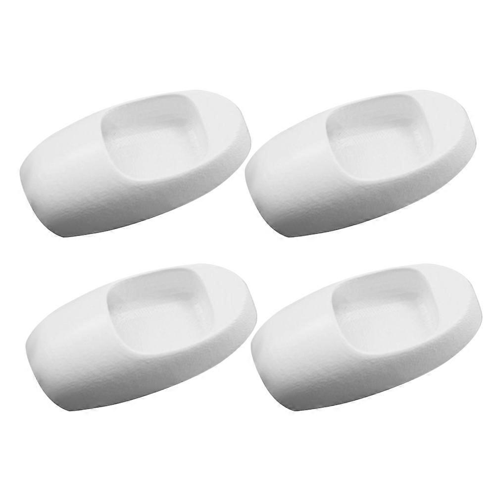 Dollhouse Mini Urinal Set for Micro Landscape Bathroom Scene 4Pcs