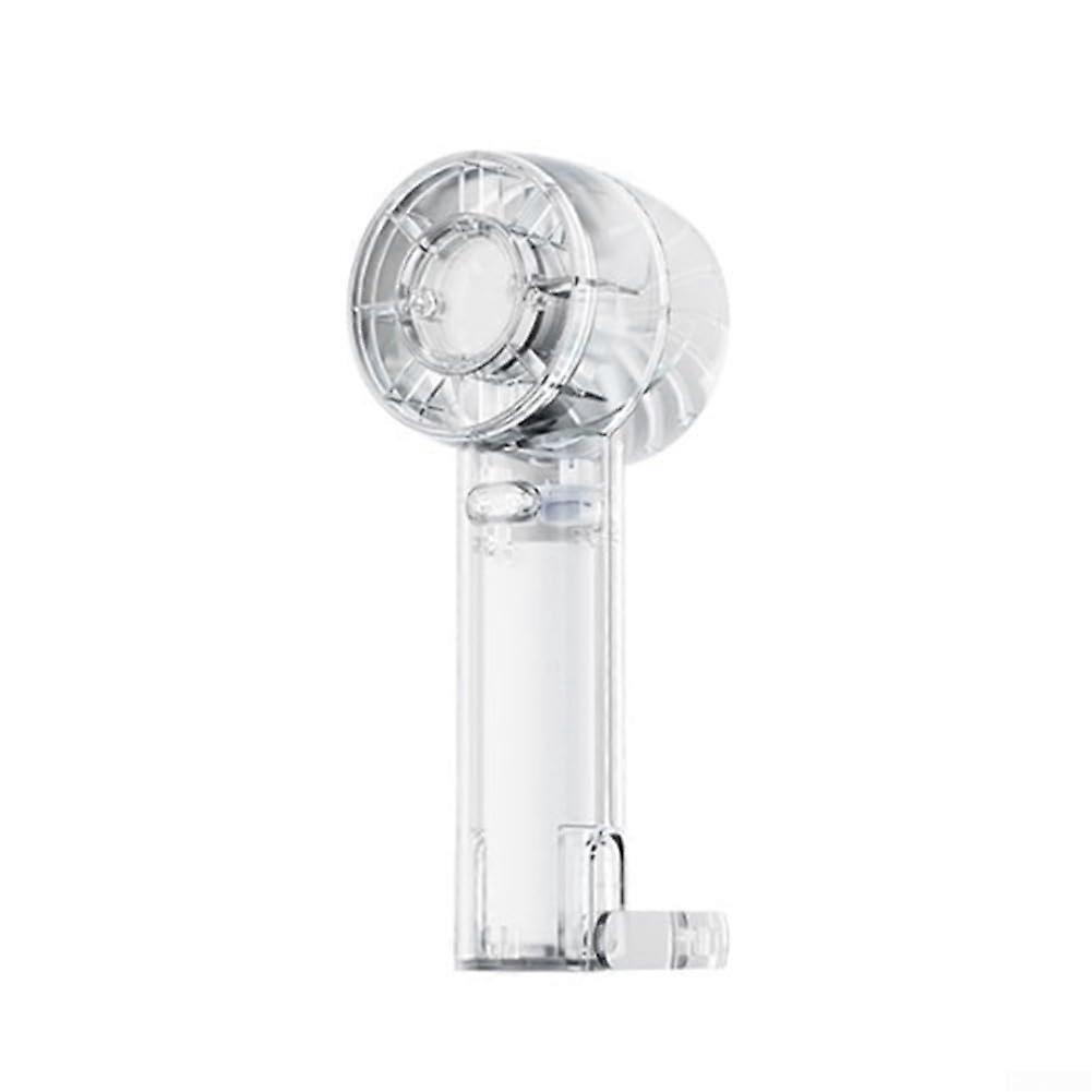 Portable Handheld Fan with Three Speed Settings, Powerful Airflow, Lightweight Transparent Design