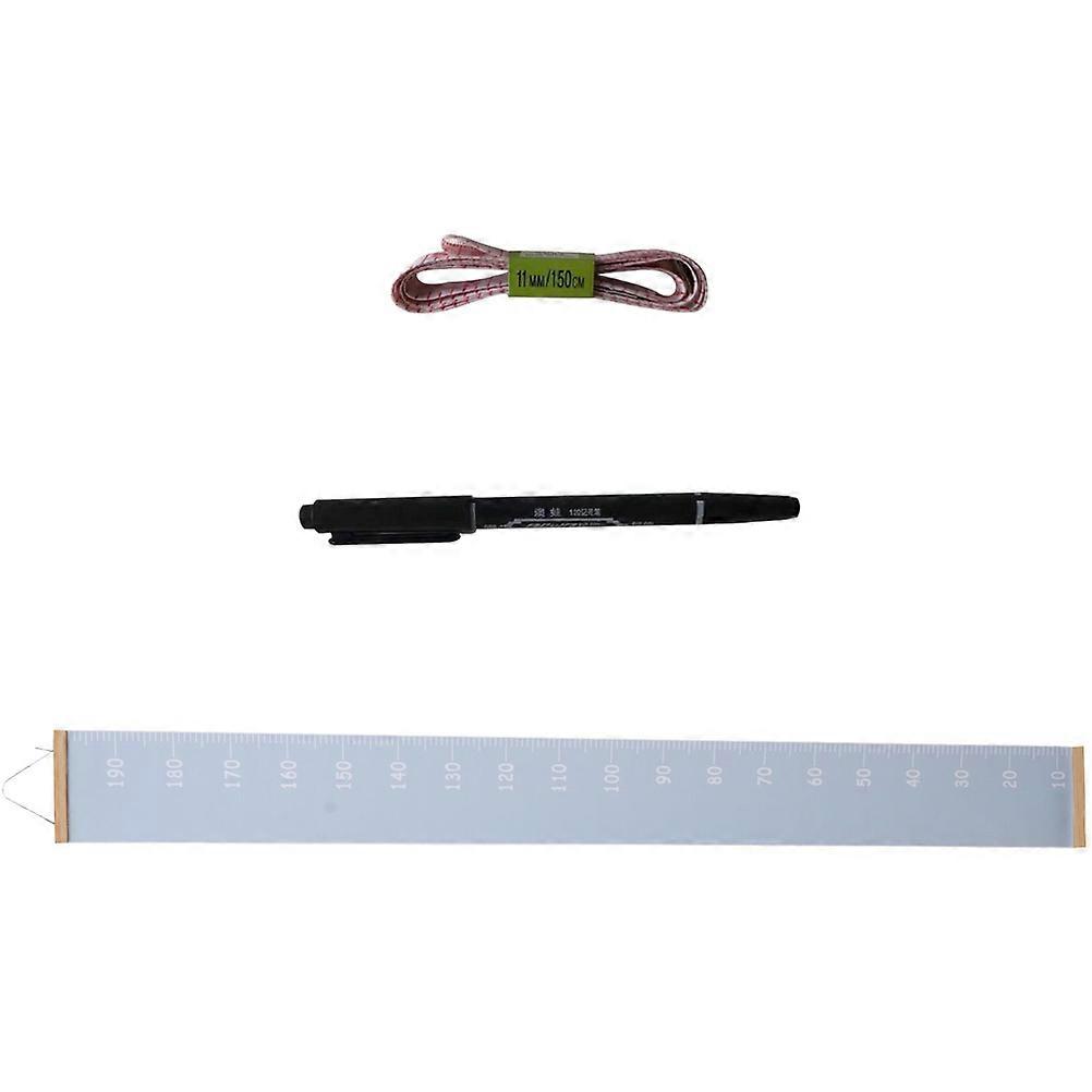 Kids Wall Height Chart Decor Kindergarten Measurement Ruler Rectangular Waterproof 1 Set