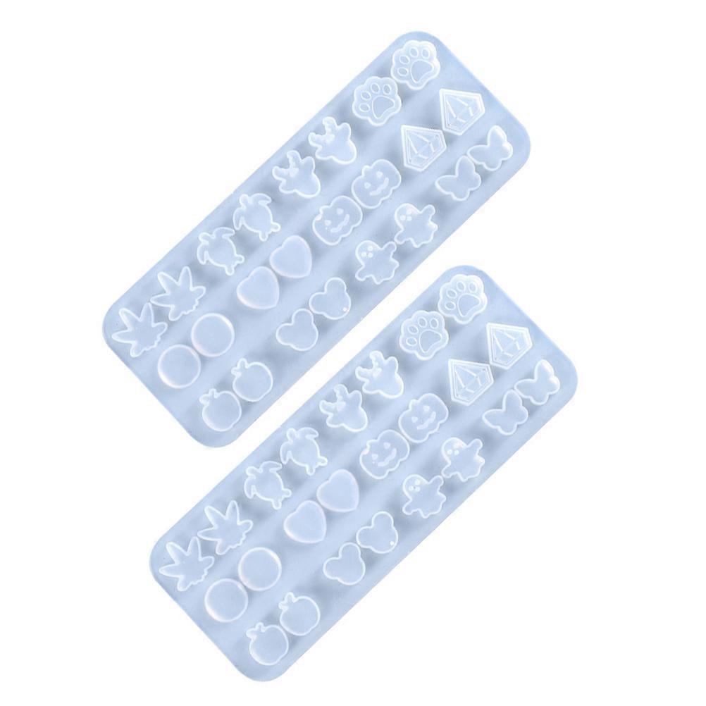 DIY Mold Silicone Earring Pendant Mold for Craft Making 2Pcs