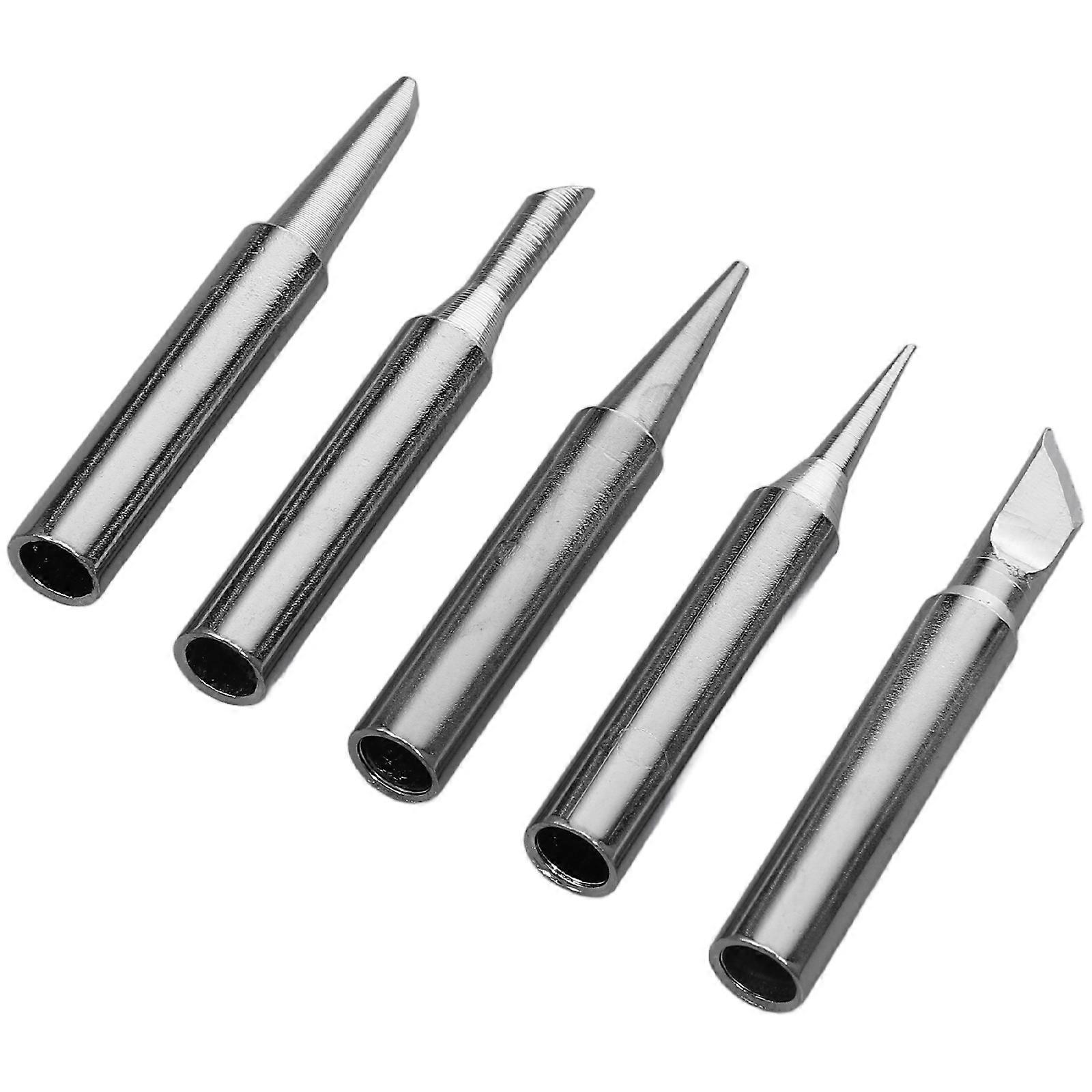 5Pcs Soldering Iron Tips Replacement for Soldering with Strong Thermal Conductivity