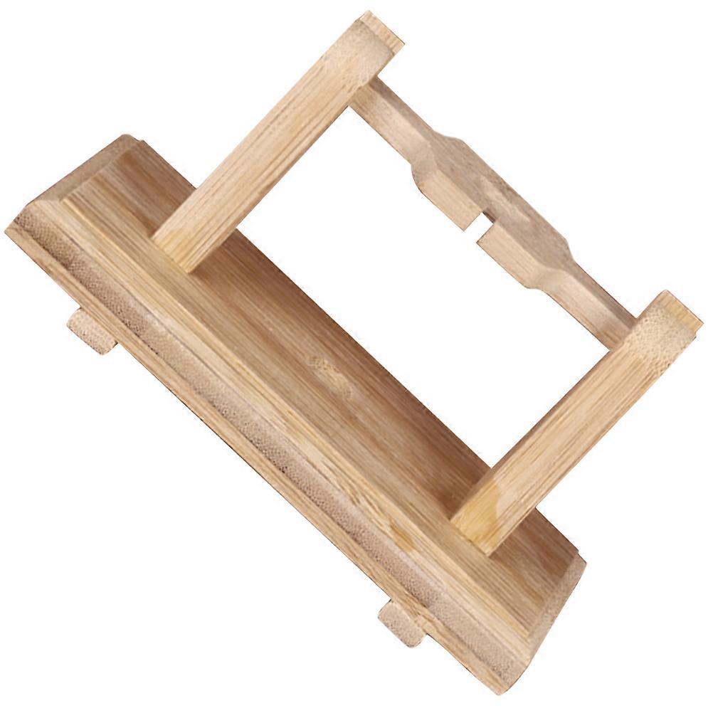 Bamboo Fan Bracket for Handheld Fan Display with Assorted Color Finish