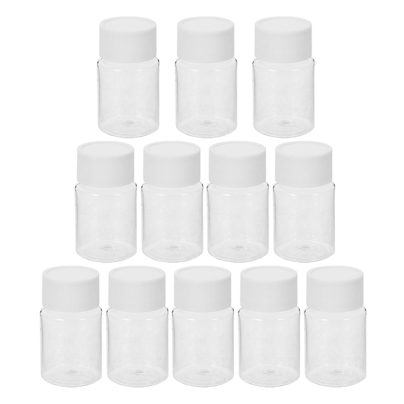Transparent Storage Bottle with Cap for Home Use 12Pcs Pack