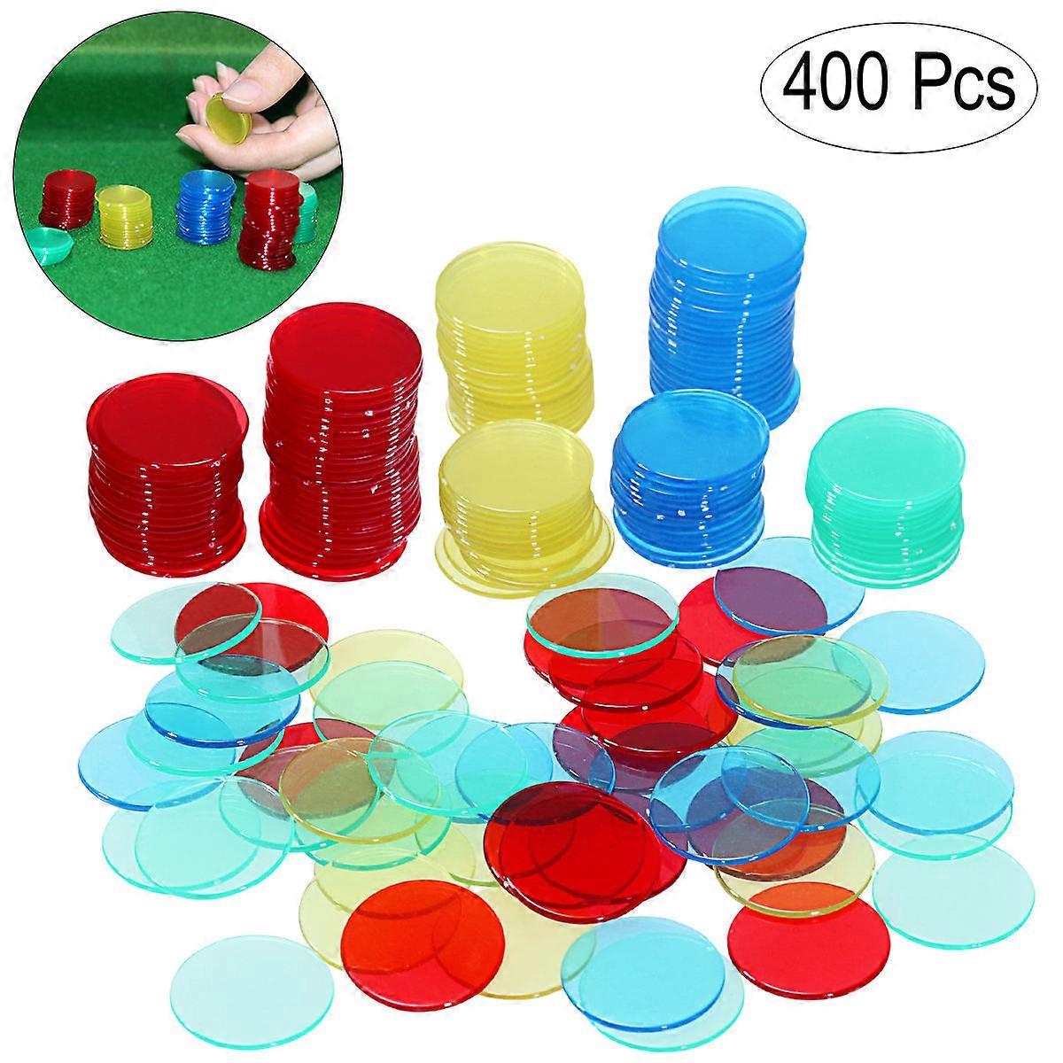 Chip Marker Nuolux Plastic Set for Game Cards 400Pcs Assorted Colors