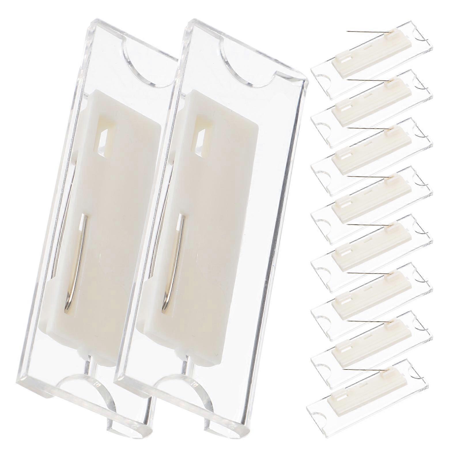Identification Badge Holders 10Pcs Lightweight Plastic Card Holders Great For Schools Cafes Reliable Functionality