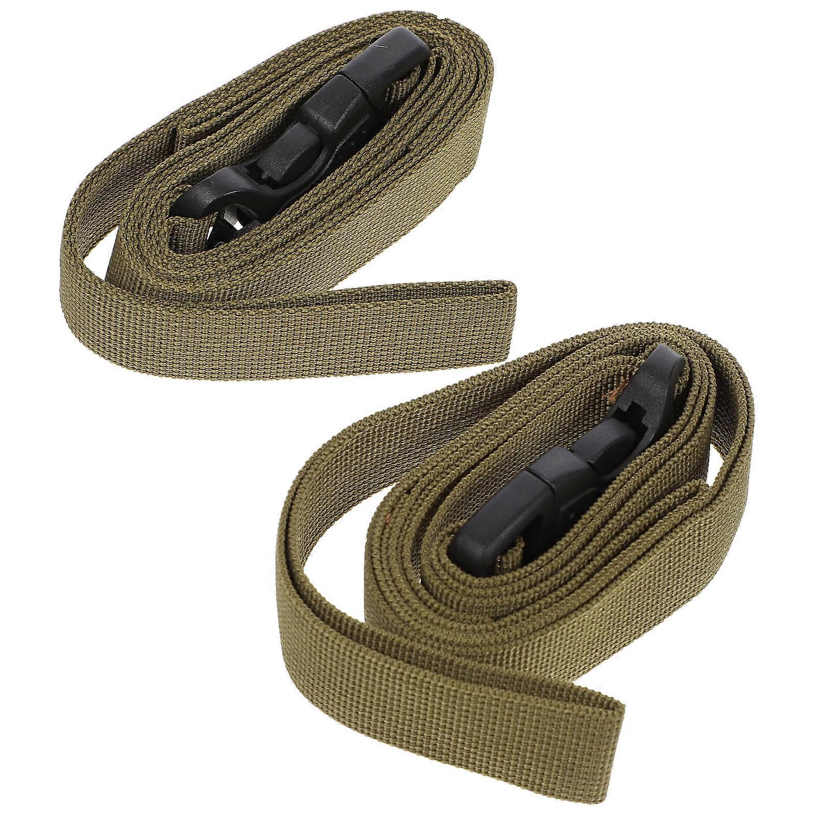 Khaki Polypropylene Tie Down Belt Bundling Tools for Travel 2Pcs Set
