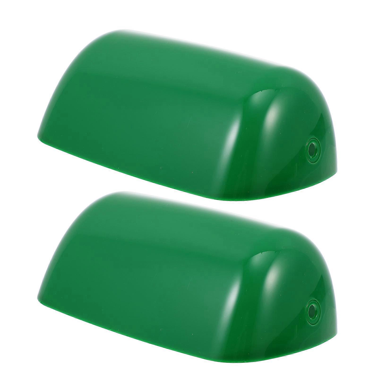 Vintage Lamp Shade for Table Light 2Pcs Green Plastic Home Lamp Accessory