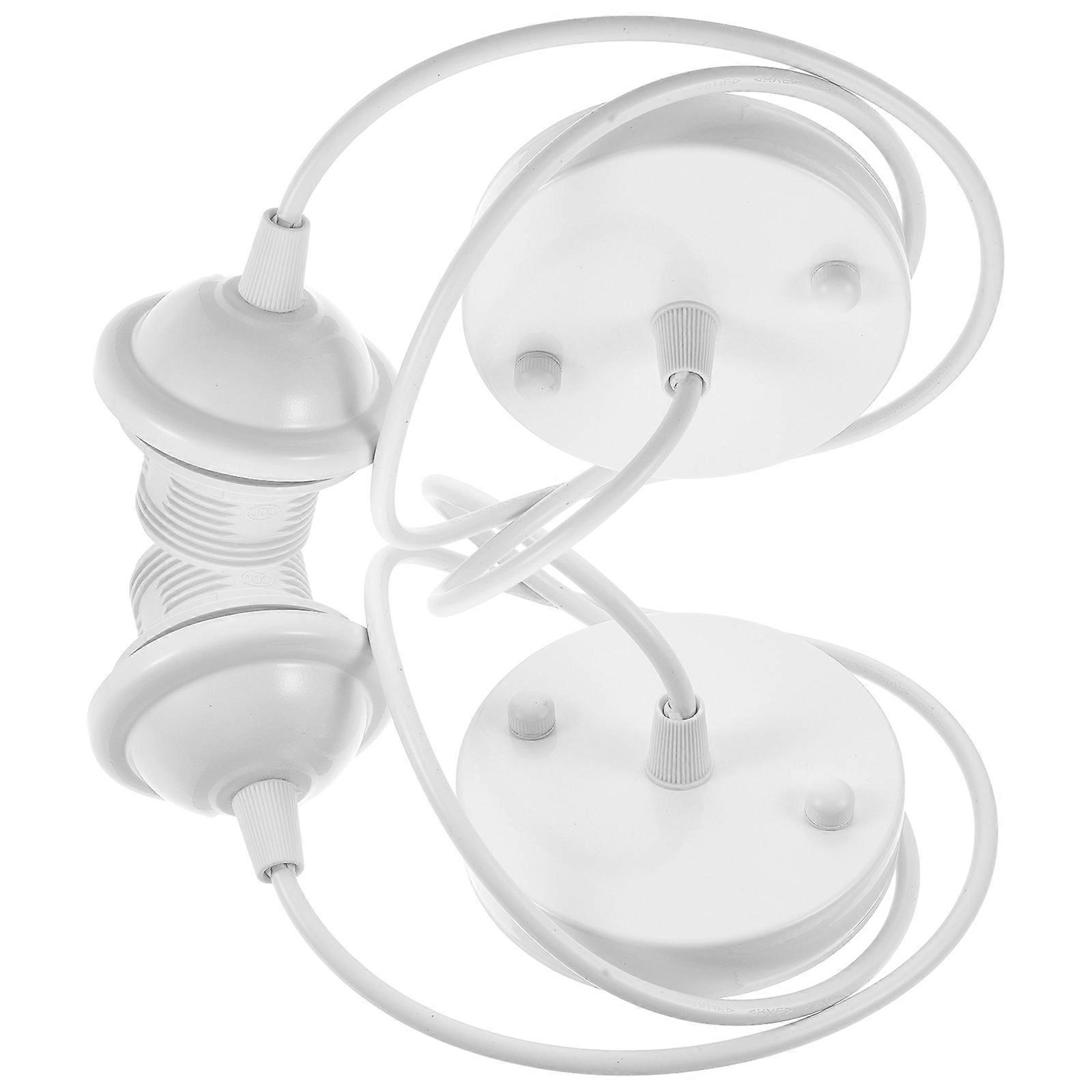 2pcs E27 Base Ceiling Light Holder Metal Canopy Socket Bulb Holder