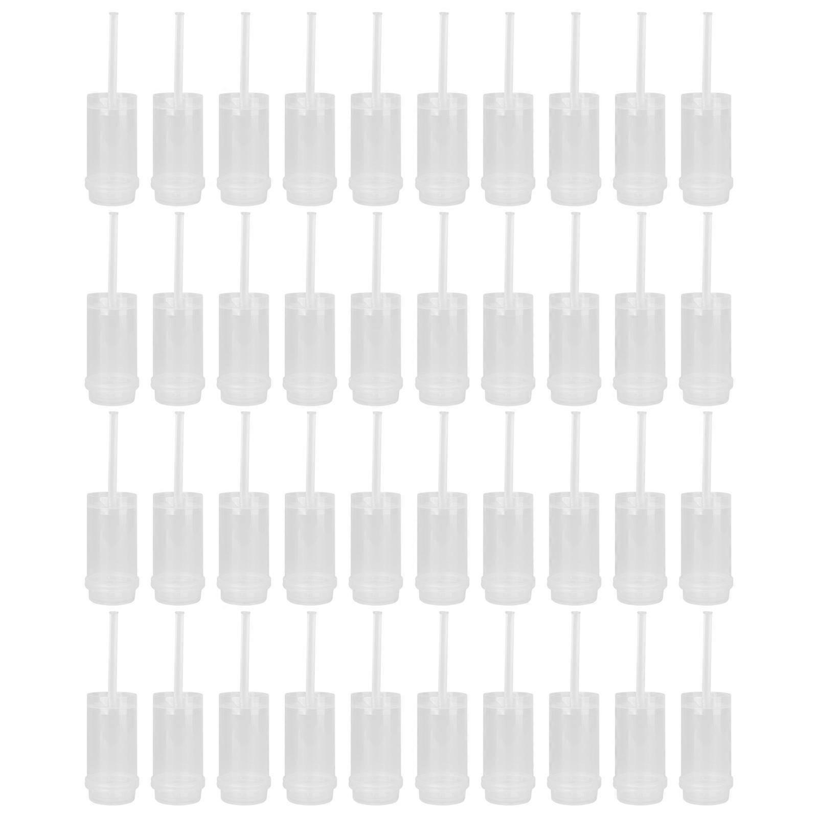 Pushable Cake Holder Cylinder Mold for Baking 80Pcs Transparent Push Cake Containers
