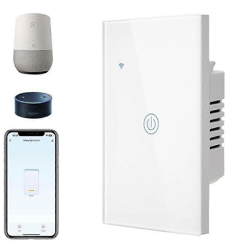 Luxora Smart Light Switch - 1 Gang ZigBee Switch with APP Control, Timer Function, Compatible with Alexa & Google Assistant, White