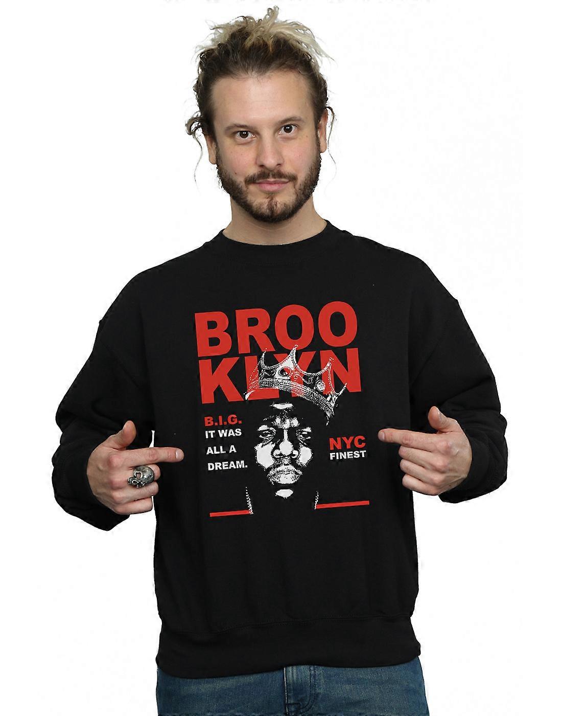 Notorious BIG Men's Red Brooklyn Sweatshirt
