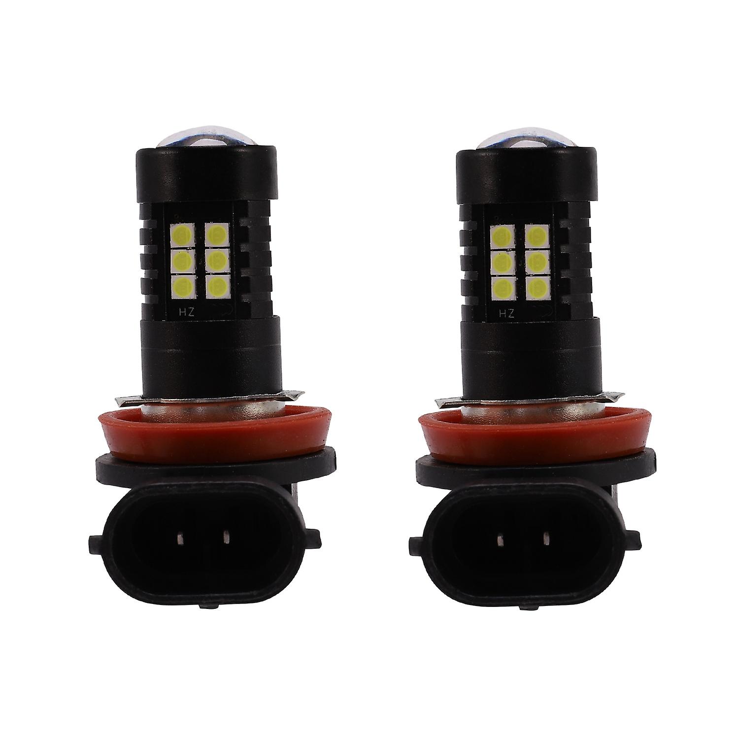 2x Canbus H8 3030 21Smd Led Drl Daytime Running Fog Light Bulbs For