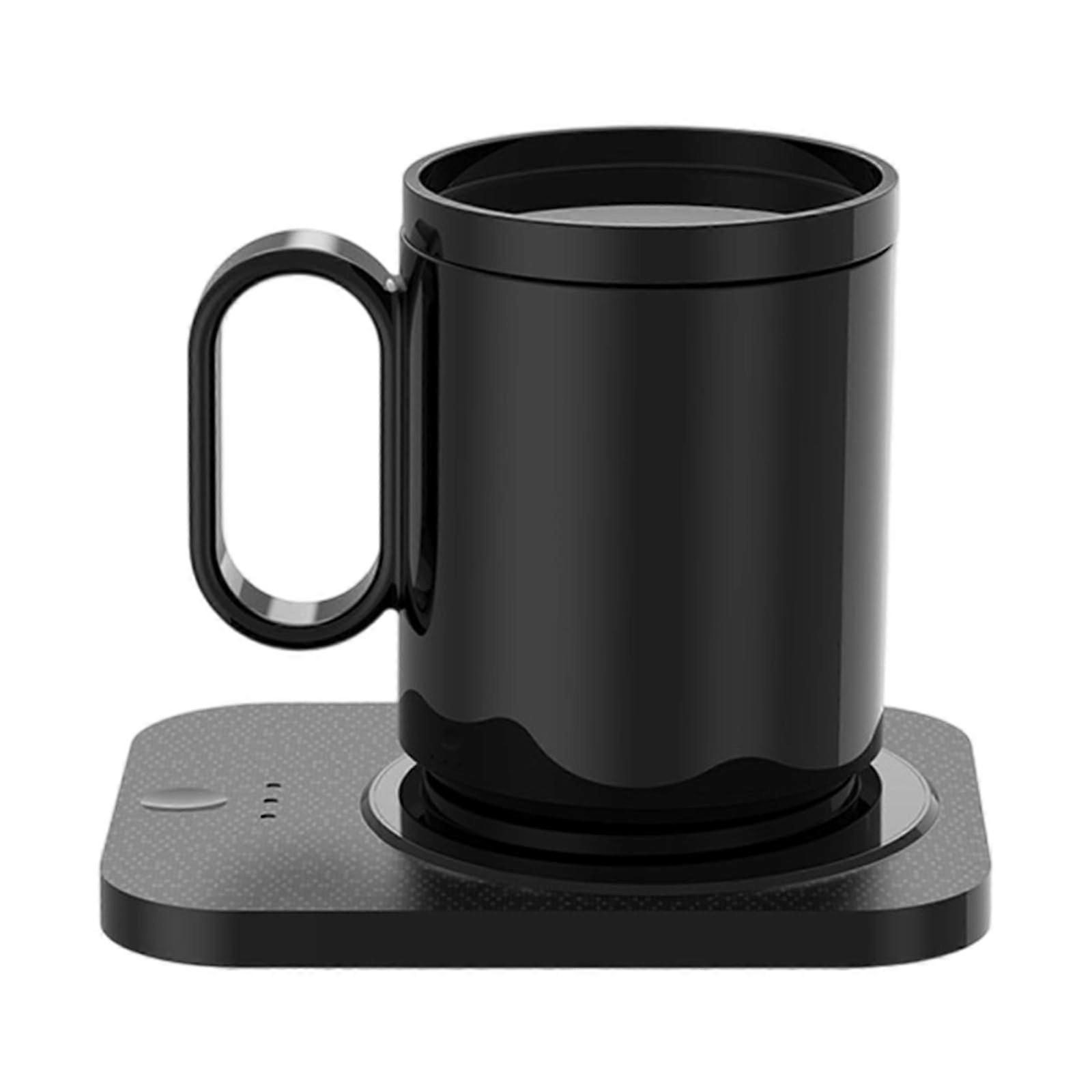 Coffee Mug Warmer with Ceramic Cup, 3Level Temp Control, Fast Heating for Desk and Office