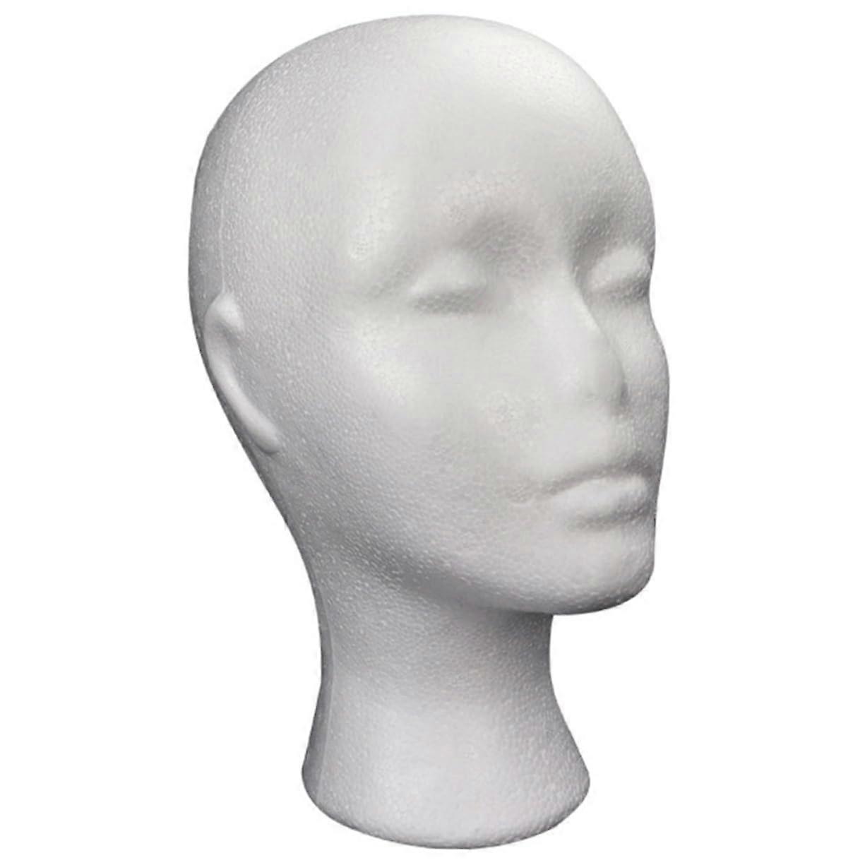 Foam Wig Mannequin Head Hat Display Stand with Durable Construction for Wigs and Caps