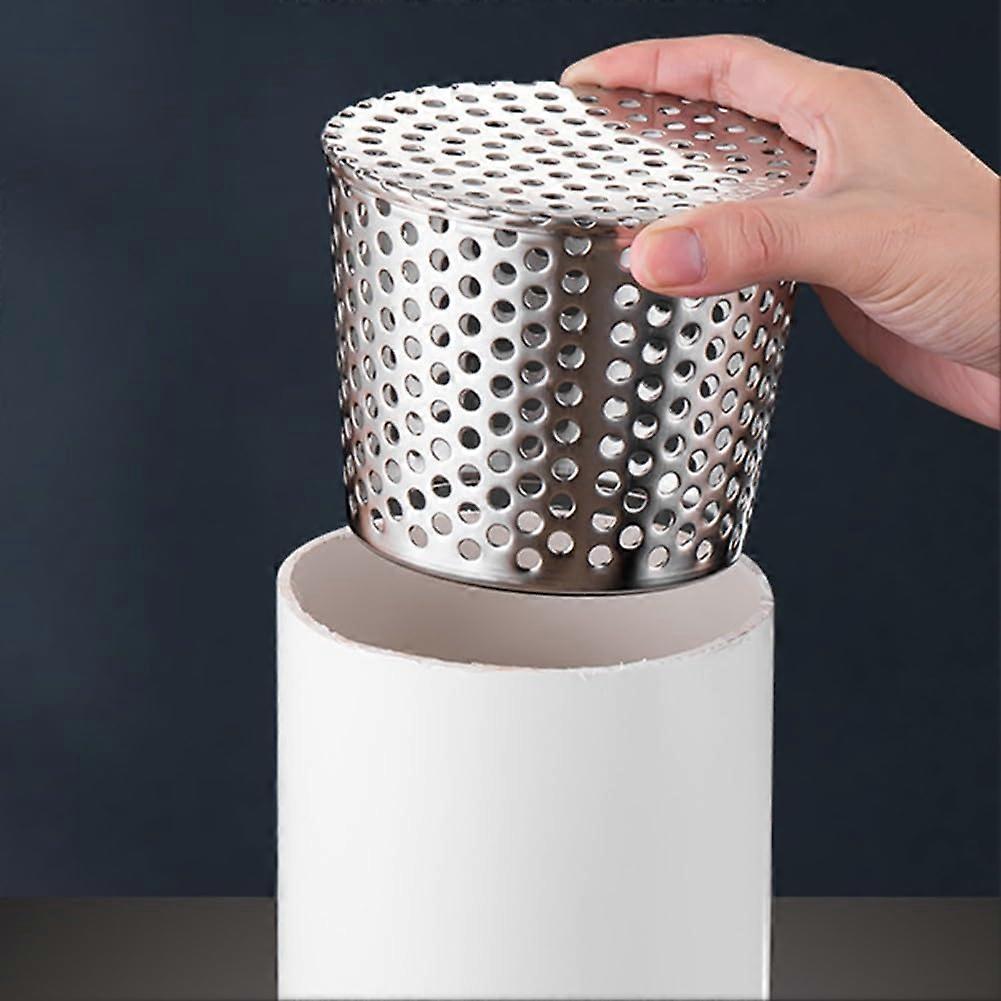 304 Stainless Steel Gutter Guard Leaf Filter, Fine Mesh, Fits 40200mm Pipes, Rust Resistant