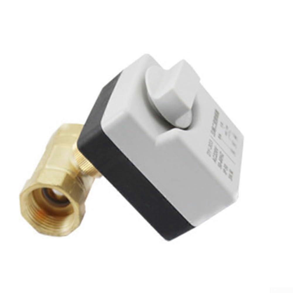 DN20 Motorized Brass Ball Valve with Intelligent Control, Waterproof Design for Industrial Use