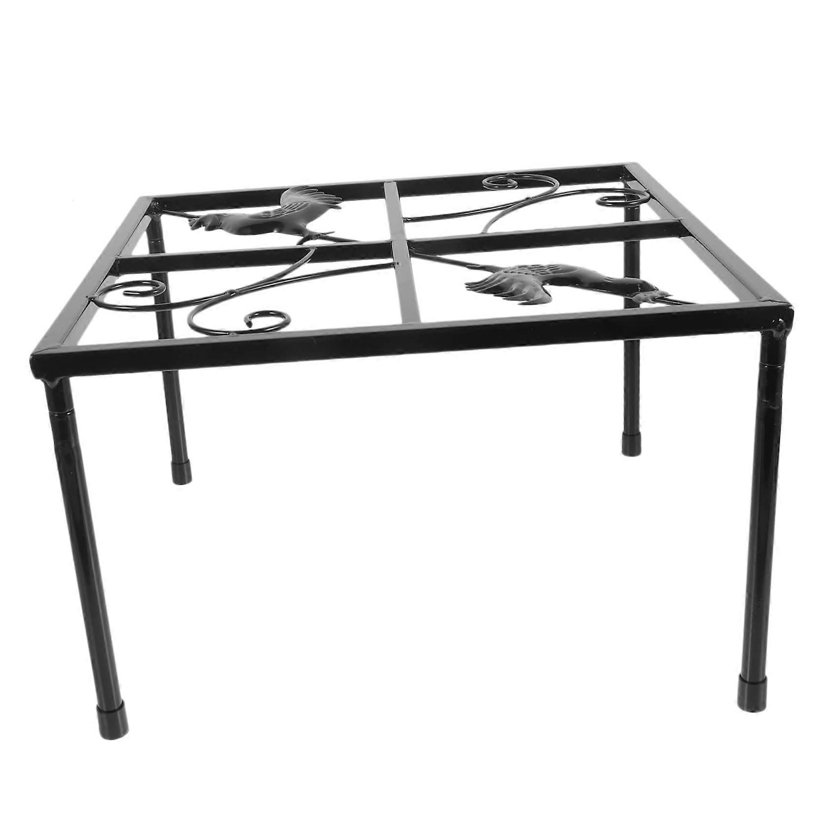 Metal Chicken Feeder and Waterer Stand with Durable Iron Frame, Stable Support, Easy Setup