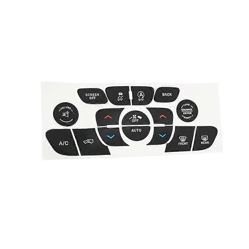 Heat Resistant Dashboard Sticker Easy Installation Button Cover for Car Use