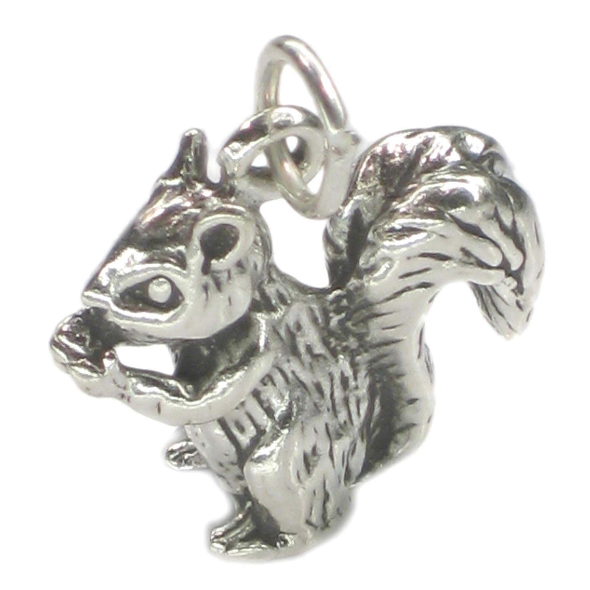 Squirrel sterling silver charm .925 x 1 Squirrels charms B