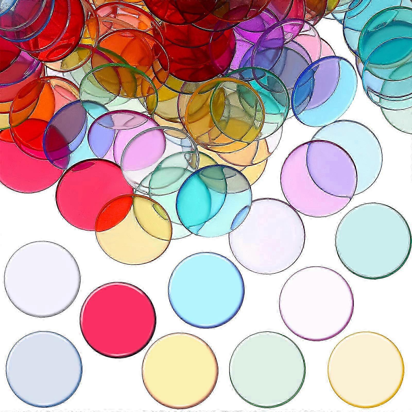 Game Chips Plastic Assorted Color Round Markers for Fun Games and Educational Use 500 Pcs
