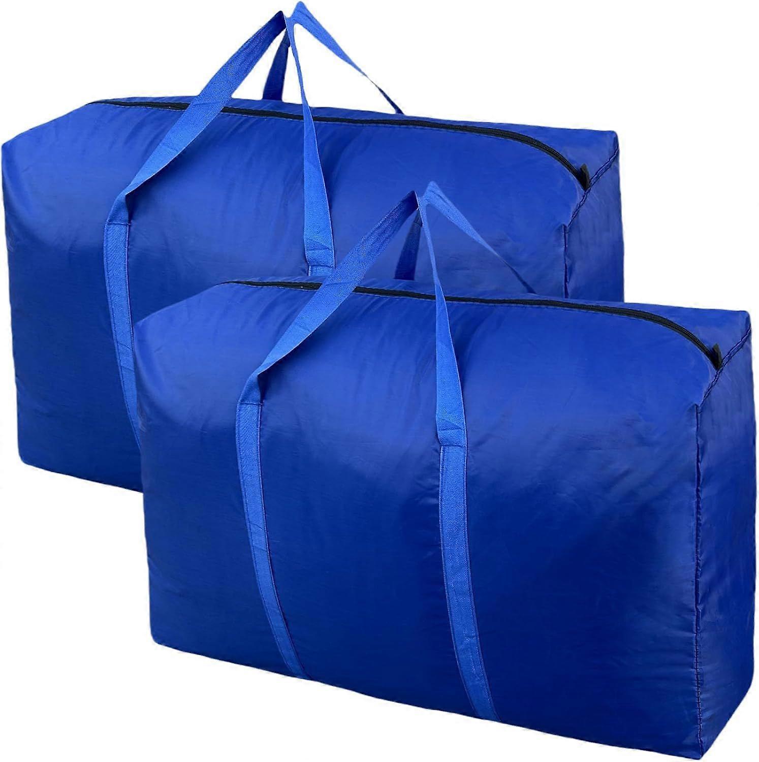 100L Extra Large Storage Bags, Big Moving Bags with Strong Zippers & Carrying