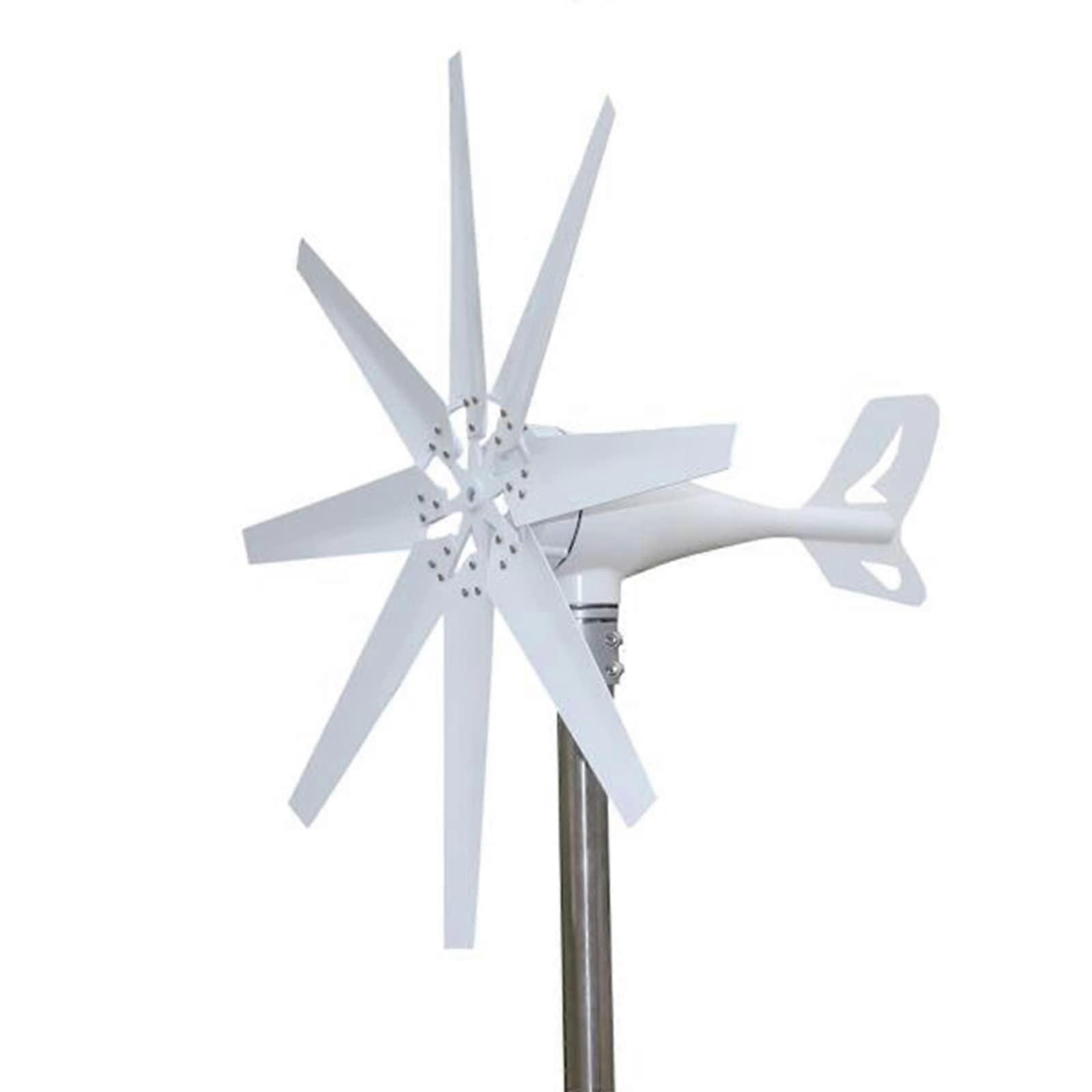Wind Turbine Generator 12000W Low Startup Speed 8 Blade Off Grid Kit with Controller 220V