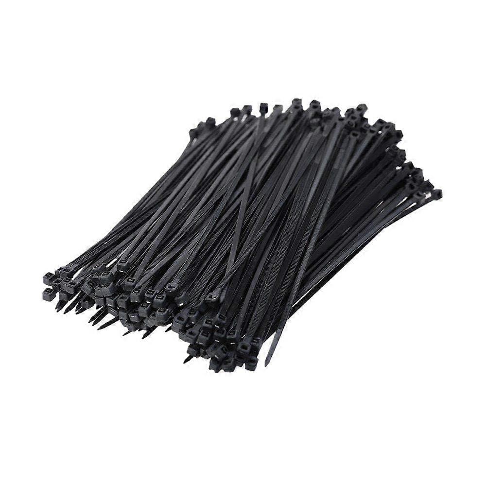 100PCS Black Nylon Cable Ties 3x100mm SelfLocking Zip Ties for Secure Cable Management