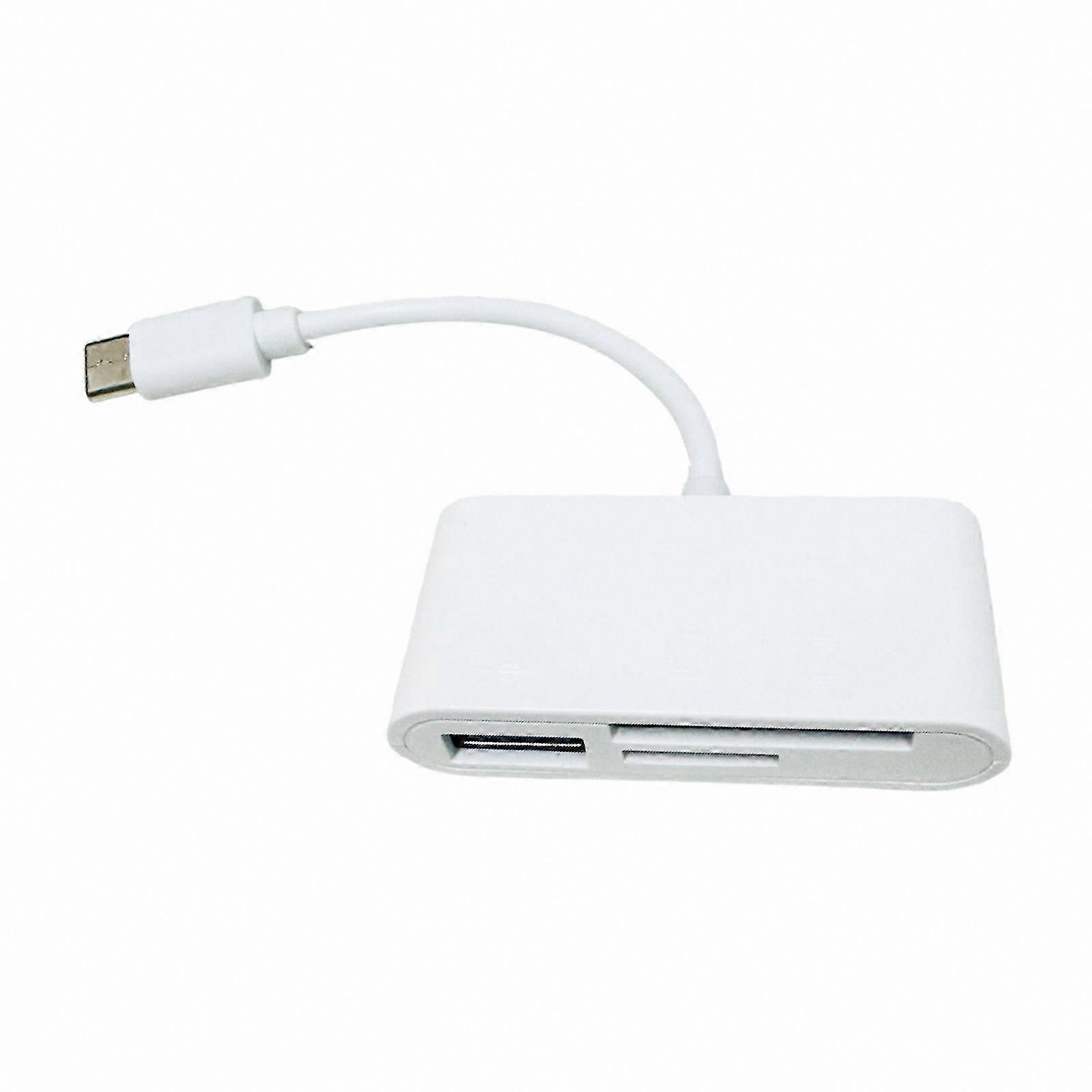 USB C 3 in 1 Memory Card Reader for TF SD Micro SD, Phone OTG Adapter