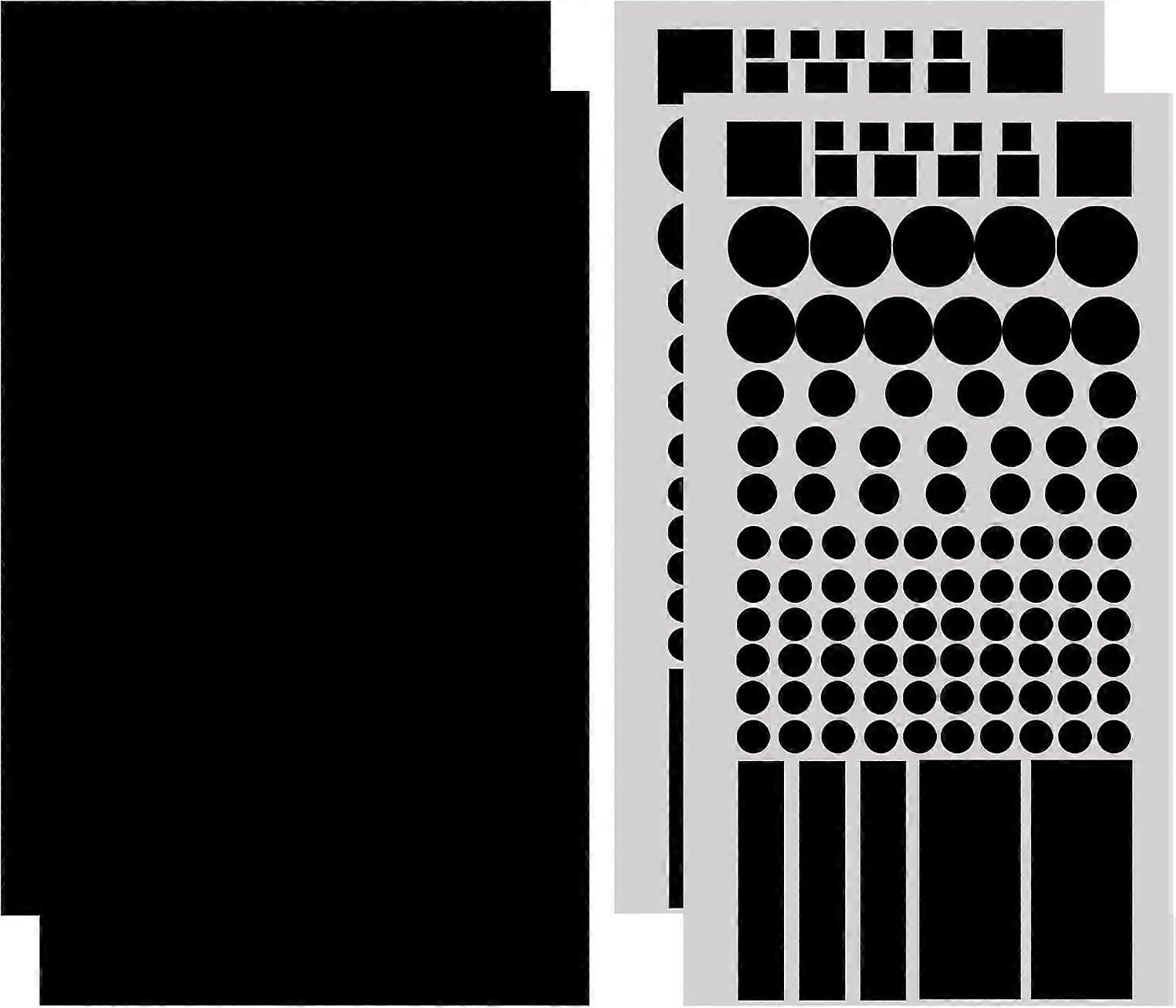 LED Light Blocking Stickers - Dimming Filters - 4 Sheets