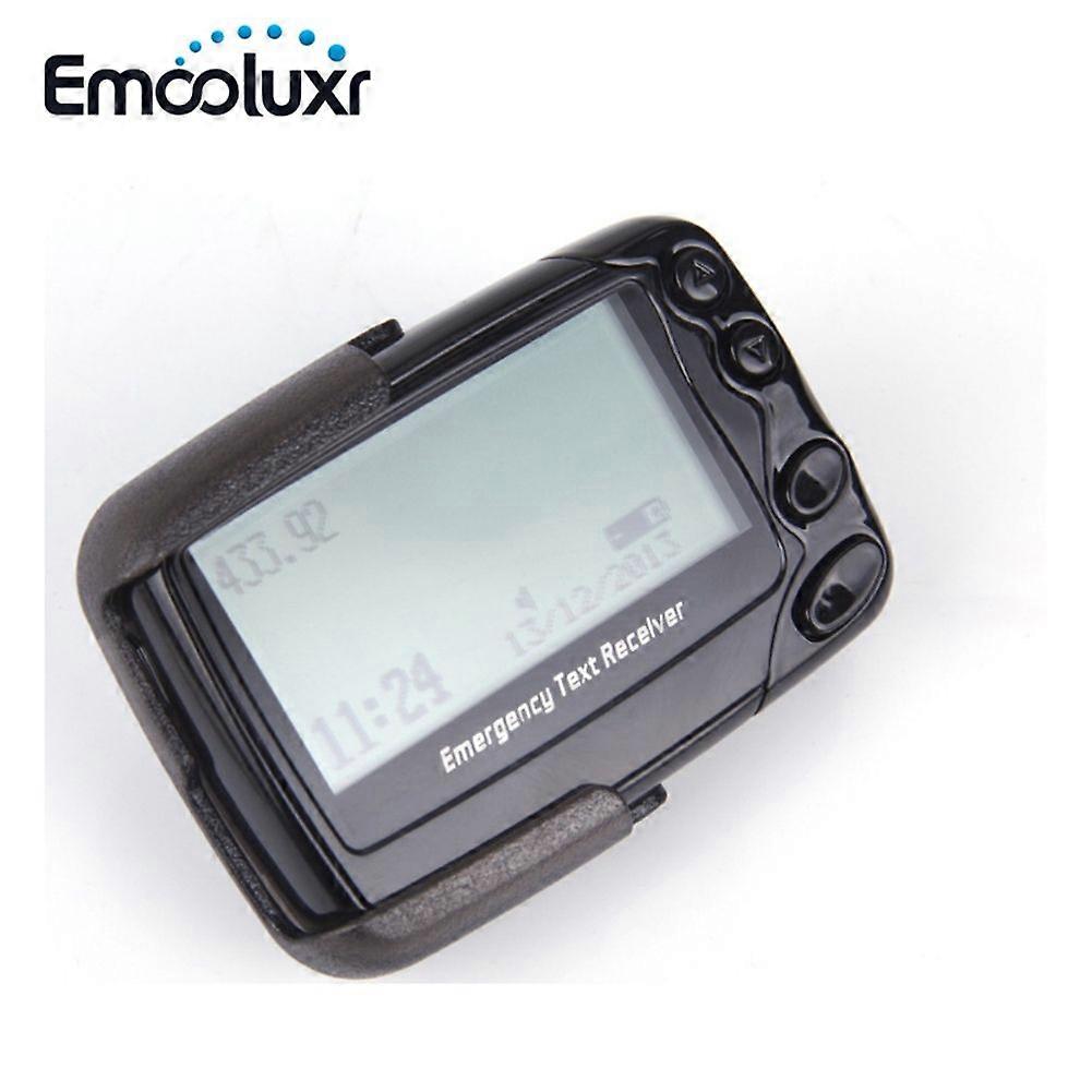 Wireless Emergency Text Receiver,Alpha-Numeric Pager System,Multi-Function Beeper for Restaurants,Train Warning System