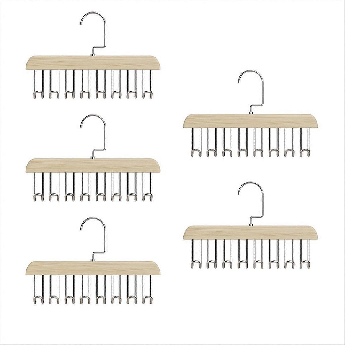 Hook Hanger Solid Wood Bagou Hanging Storage Rack for Household