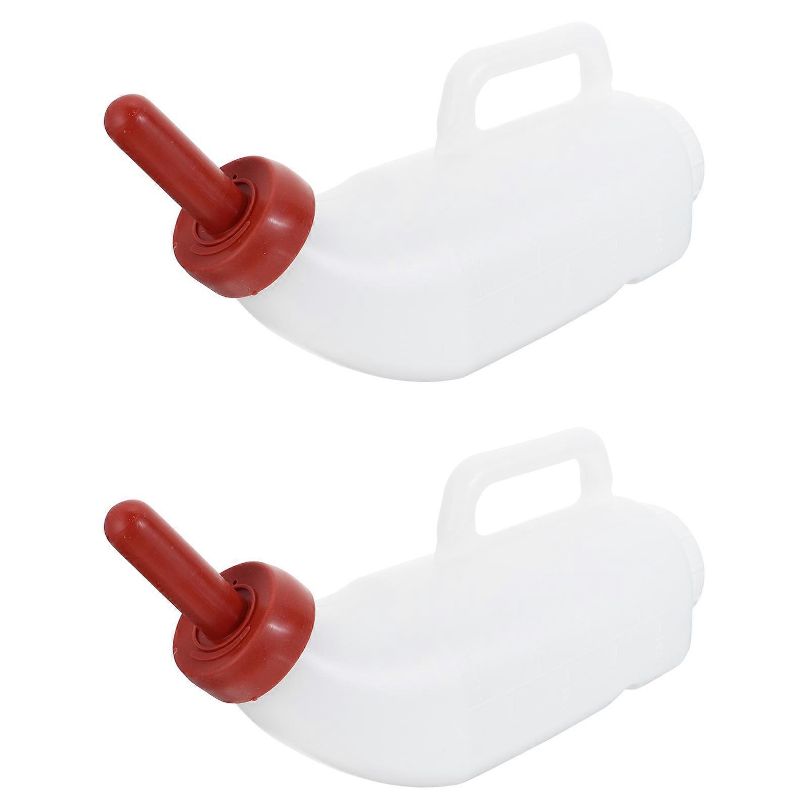 Feeding Bottles Sheep Milk Bottle for Nursing 6Sets White