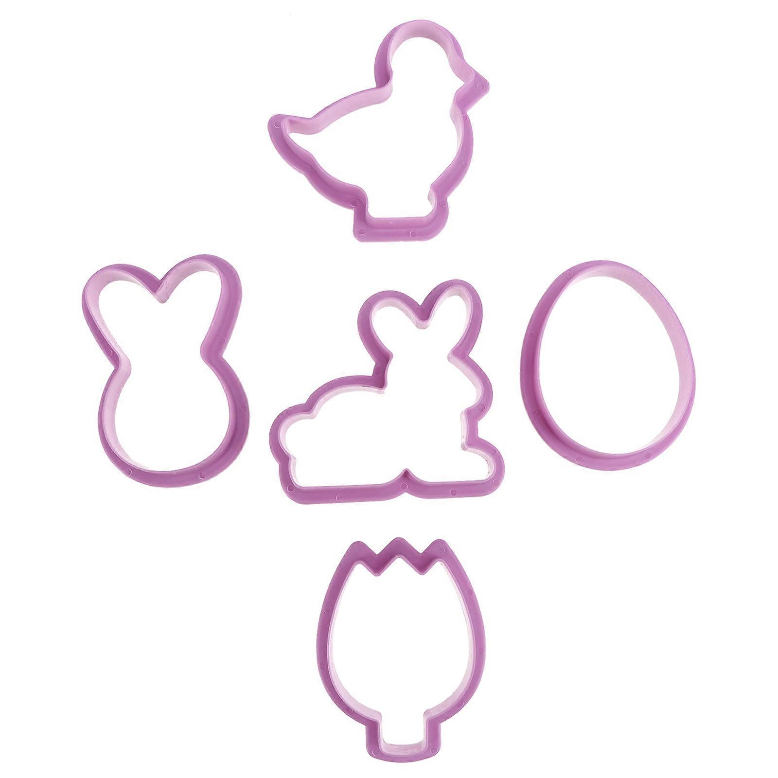 Cartoon Cookie Mold Easter Theme Biscuit Mold for Baking Use 10Pcs