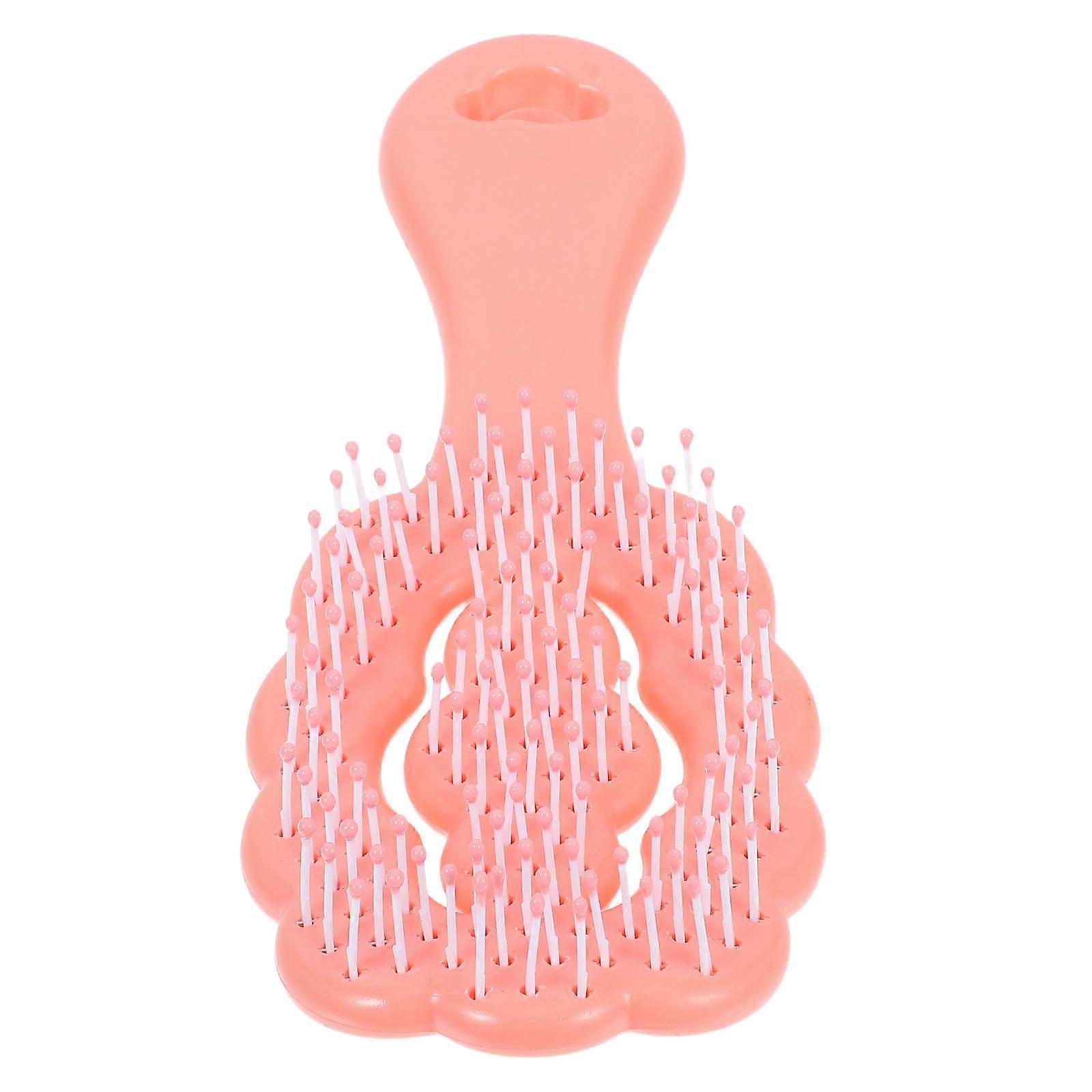 Soft Bristle Small Dog Grooming Brush Cloud Shape Pink