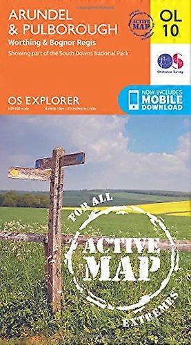 OS Explorer ACTIVE OL1 Arundel & Pulborough (OS Explorer Map Active)