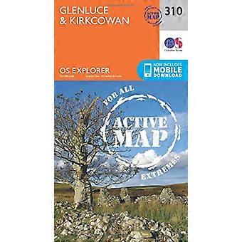 OS Explorer Karte aktiv (310) Glenluce und Kirkcowan (OS Explorer aktive Karte)