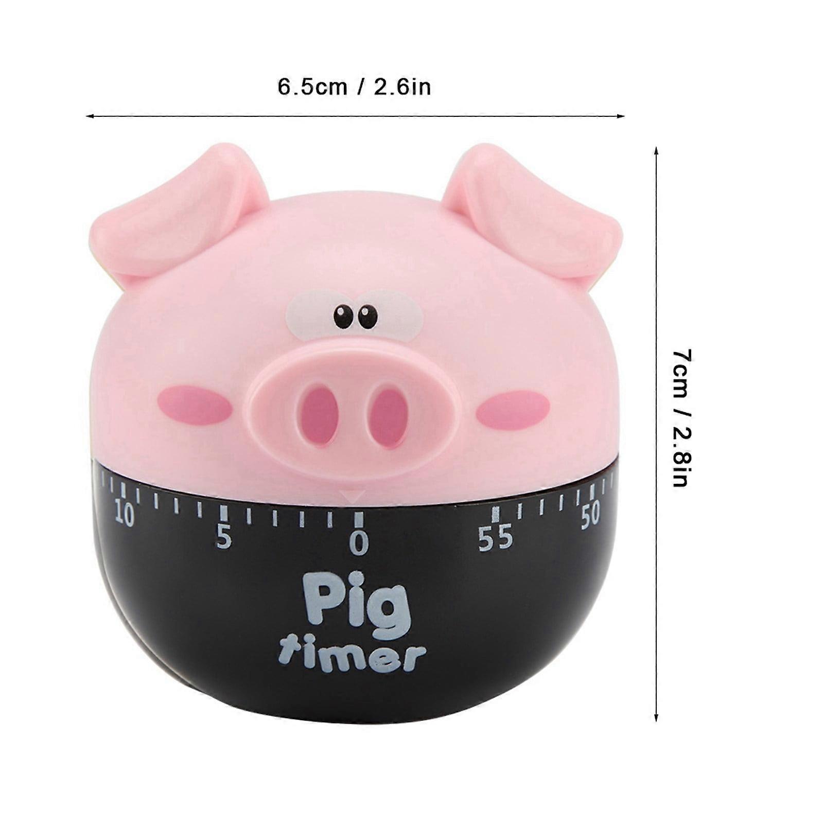 Cute Cartoon Pig Kitchen Timer Mechanical Timers Counters for Cooking Timing Tool