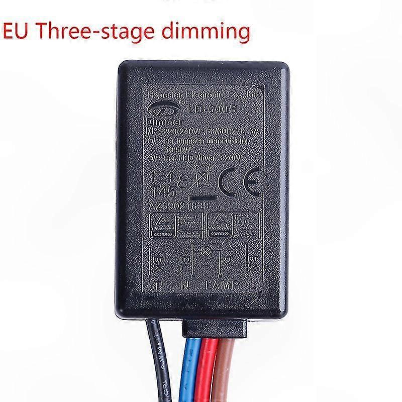 3-Way Touch Dimmer Switch with On/Off Function for US/EU Standards