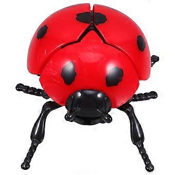 Moving Beetle Toy Realistic Simulation Wind Up Ladybug Funny Model Insect Toy for Kids Mechanical Beetle Clockwork Animal Party Favors