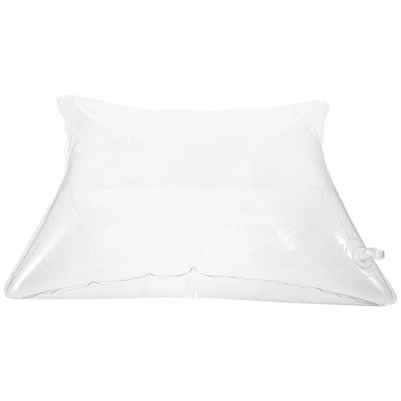 Transparent Inflatable Cushion for Camping with Clear Pillow Insert