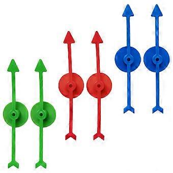 Digital Dial Toy Game Arrows Accessories for Game Play 6Pcs Plastic Pointers