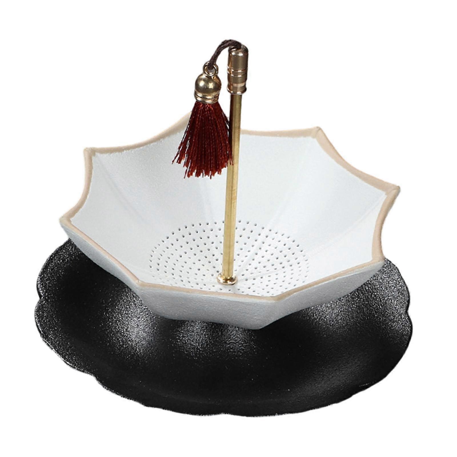 Umbrella Shape Ceramic Tea Strainer, Multipurpose Tea Infuser for Dining Room,