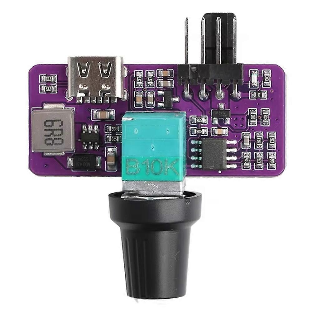 PWM Speed Controller 4 Pin Mini B3 Fan Controller with Wind Speed Controller Regulator Switch Speed Module Single Side