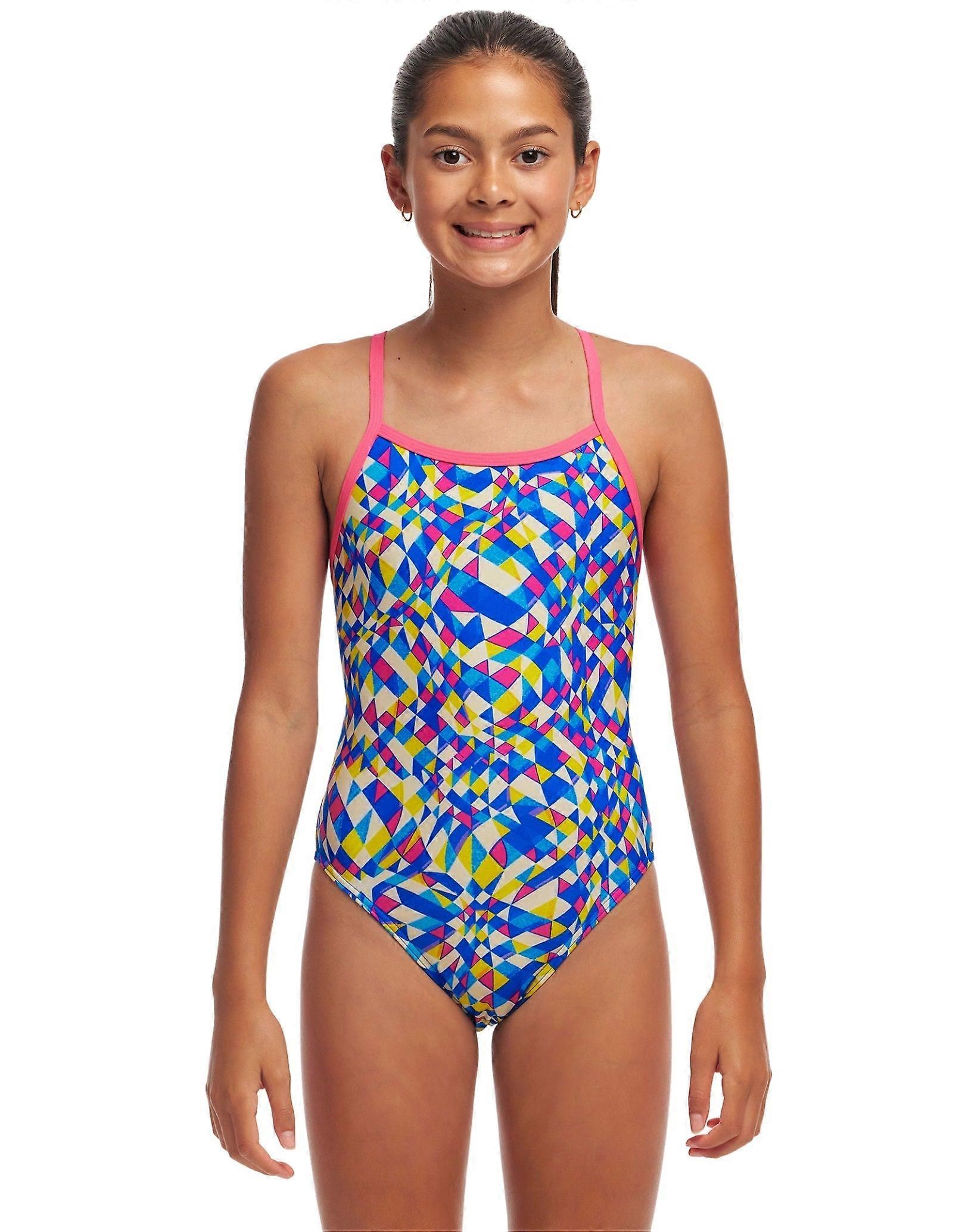 Funkita Mädchen Time Warp Badeanzug Mit Einem Träger - Multi