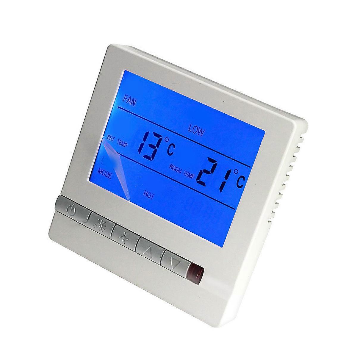 220V LCD Display Precision Programmable Thermostat Temperature Controller for Home with Large Display